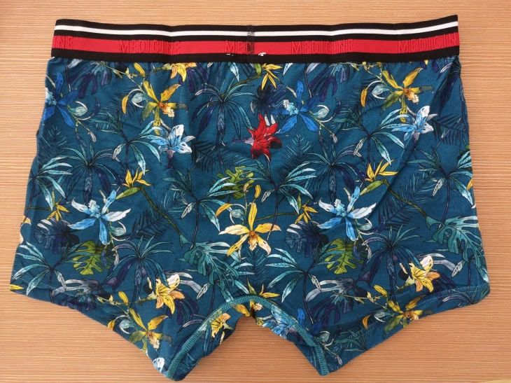 Breathable Eco-friendly Reactive Printing Men's Boxer Briefs