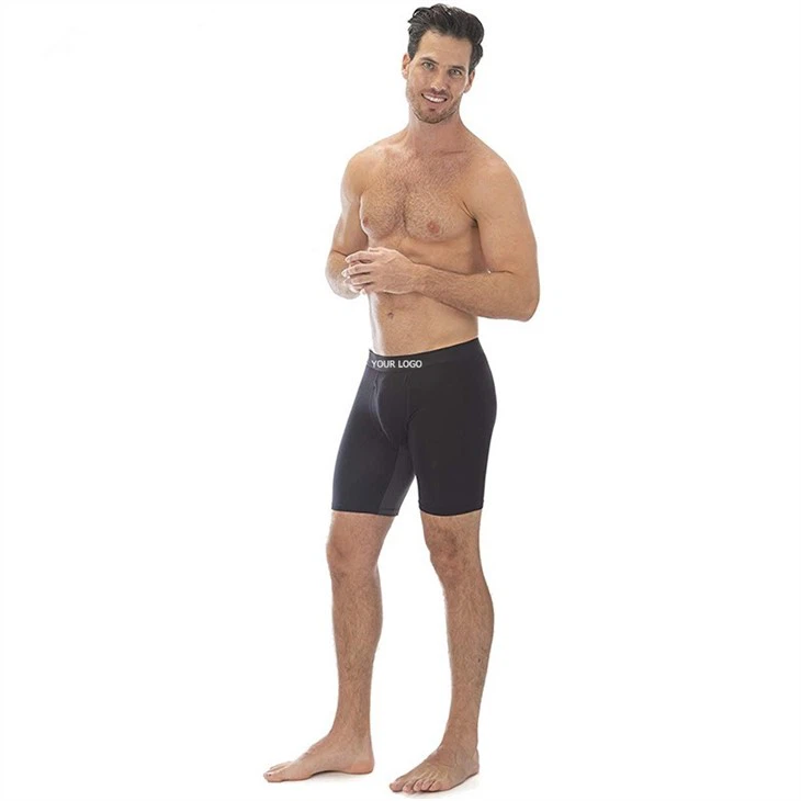 OEM Men's Organic Bamboo Boxer Long Leg-2