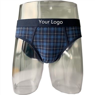 Custom Men's Breathable U-convex Cotton Briefs